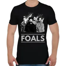 PRINTFASHION FOALS-BW PAINTED - Férfi póló - Fekete férfi póló