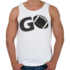 PRINTFASHION Foci - Férfi atléta - Fehér atléta, trikó