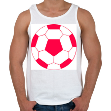 PRINTFASHION Foci  - Férfi atléta - Fehér atléta, trikó