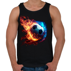 PRINTFASHION Foci - Férfi atléta - Fekete