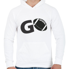 PRINTFASHION Foci - Férfi kapucnis pulóver - Fehér férfi pulóver, kardigán