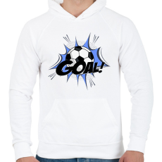 PRINTFASHION Foci - Férfi kapucnis pulóver - Fehér