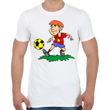 PRINTFASHION Foci - Férfi póló - Fehér férfi póló