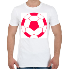 PRINTFASHION Foci  - Férfi póló - Fehér férfi póló