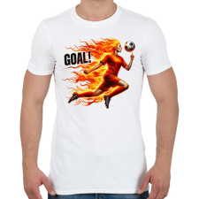 PRINTFASHION Foci - Férfi póló - Fehér férfi póló