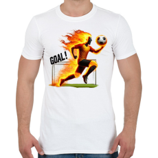 PRINTFASHION Foci - Férfi póló - Fehér