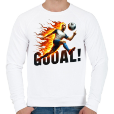 PRINTFASHION Foci - Férfi pulóver - Fehér férfi pulóver, kardigán
