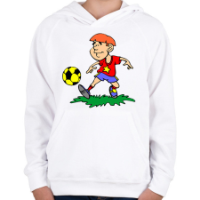 PRINTFASHION Foci - Gyerek kapucnis pulóver - Fehér gyerek pulóver, kardigán