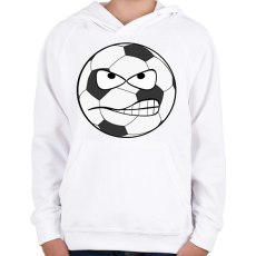 PRINTFASHION Foci - Gyerek kapucnis pulóver - Fehér