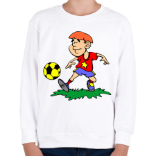 PRINTFASHION Foci - Gyerek pulóver - Fehér gyerek pulóver, kardigán