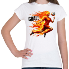 PRINTFASHION Foci - Női póló - Fehér női póló