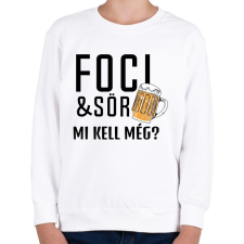 PRINTFASHION Foci Sör - Gyerek pulóver - Fehér gyerek pulóver, kardigán