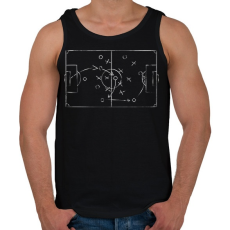 PRINTFASHION Foci taktika - Férfi atléta - Fekete