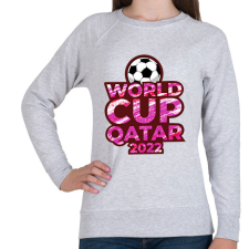 PRINTFASHION Foci világbajnokság Qatar 2022 - Női pulóver - Sport szürke női pulóver, kardigán