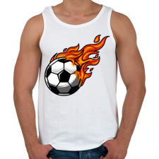 PRINTFASHION Focilabda  - Férfi atléta - Fehér atléta, trikó