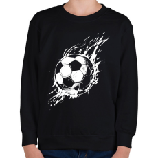 PRINTFASHION focilabda - Gyerek pulóver - Fekete
