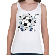 PRINTFASHION Focilabda - Női atléta - Fehér női trikó
