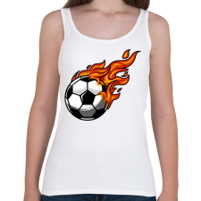 PRINTFASHION Focilabda  - Női atléta - Fehér női trikó