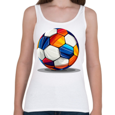 PRINTFASHION Focilabda - Női atléta - Fehér női trikó