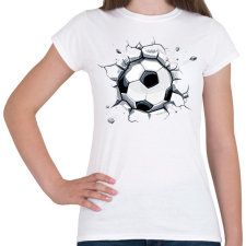 PRINTFASHION Focilabda - Női póló - Fehér férfi póló