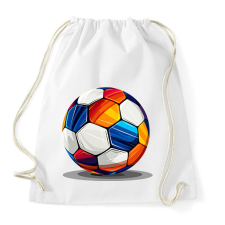 PRINTFASHION Focilabda - Sportzsák, Tornazsák - Fehér tornazsák