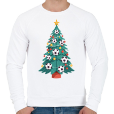 PRINTFASHION Focis karácsonyfa - Férfi pulóver - Fehér férfi pulóver, kardigán