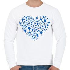 PRINTFASHION Focis szív - Férfi pulóver - Fehér