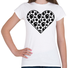 PRINTFASHION Focis szív - Női póló - Fehér női póló