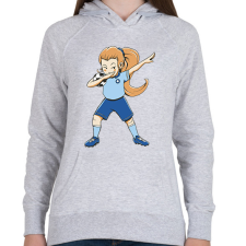 PRINTFASHION Focista csaj - Női kapucnis pulóver - Sport szürke női pulóver, kardigán