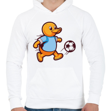 PRINTFASHION Focista gumikacsa - Férfi kapucnis pulóver - Fehér