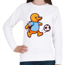 PRINTFASHION Focista gumikacsa - Női pulóver - Fehér női pulóver, kardigán