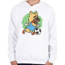 PRINTFASHION Focista kutya - Gyerek kapucnis pulóver - Fehér gyerek pulóver, kardigán