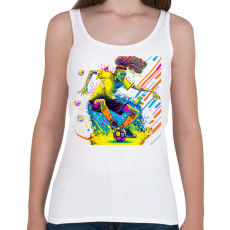 PRINTFASHION Focista - Női atléta - Fehér