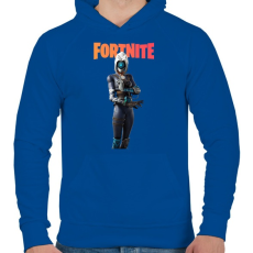 PRINTFASHION Focus Fortnite - Férfi kapucnis pulóver - Királykék