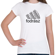 PRINTFASHION Fodrász - márka - Női póló - Fehér