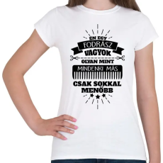 PRINTFASHION Fodrász - Női póló - Fehér
