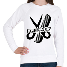 PRINTFASHION fodrász - Női pulóver - Fehér női pulóver, kardigán