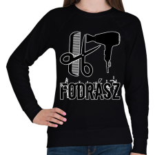 PRINTFASHION Fodrász  - Női pulóver - Fekete női pulóver, kardigán