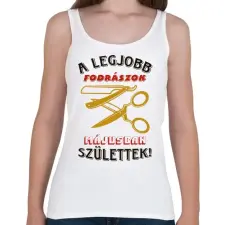 PRINTFASHION Fodrász szülinapja május színes - Női atléta - Fehér női trikó
