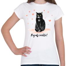 PRINTFASHION Fogadj örökbe - Női póló - Fehér