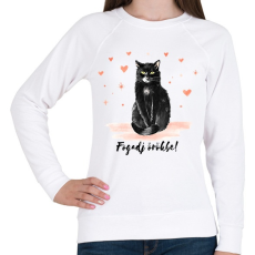 PRINTFASHION Fogadj örökbe - Női pulóver - Fehér