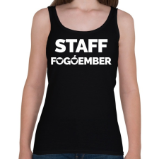 PRINTFASHION Fogóember Staff - Női atléta - Fekete női trikó