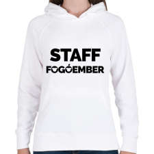 PRINTFASHION Fogóember Staff - Női kapucnis pulóver - Fehér női pulóver, kardigán