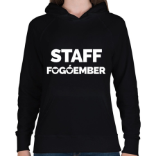 PRINTFASHION Fogóember Staff - Női kapucnis pulóver - Fekete női pulóver, kardigán