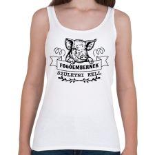 PRINTFASHION Fogóembernek születni kell - Női atléta - Fehér női trikó