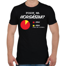 PRINTFASHION Fogok ma horgászni? - Férfi póló - Fekete