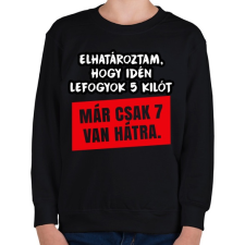 PRINTFASHION Fogyókura - Gyerek pulóver - Fekete gyerek pulóver, kardigán