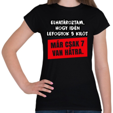PRINTFASHION Fogyókura - Női póló - Fekete női póló