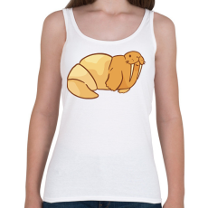 PRINTFASHION Fóka croassiant - Női atléta - Fehér