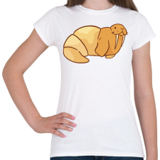 PRINTFASHION Fóka croassiant - Női póló - Fehér női póló